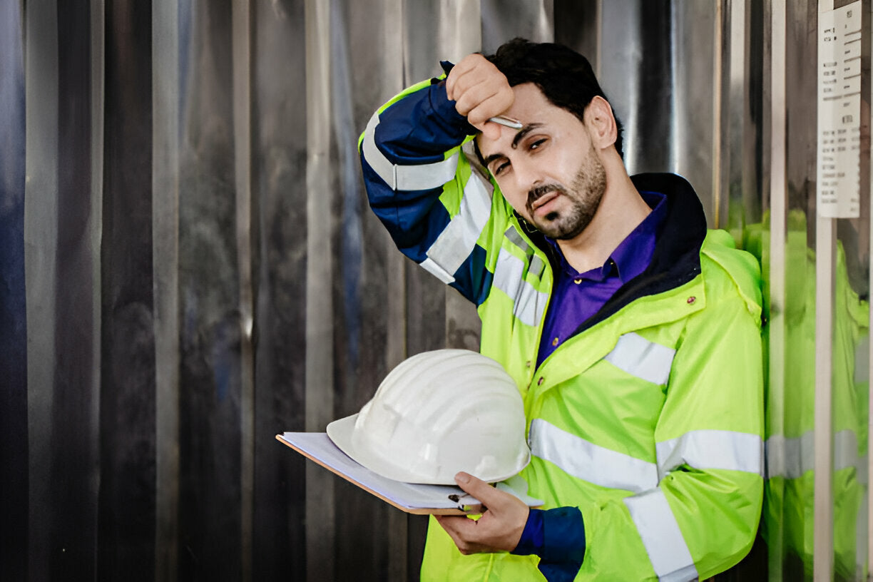 Stay Safe and Visible in Any Weather with the Hi-Vis Contrast Traffic Jacket - US466