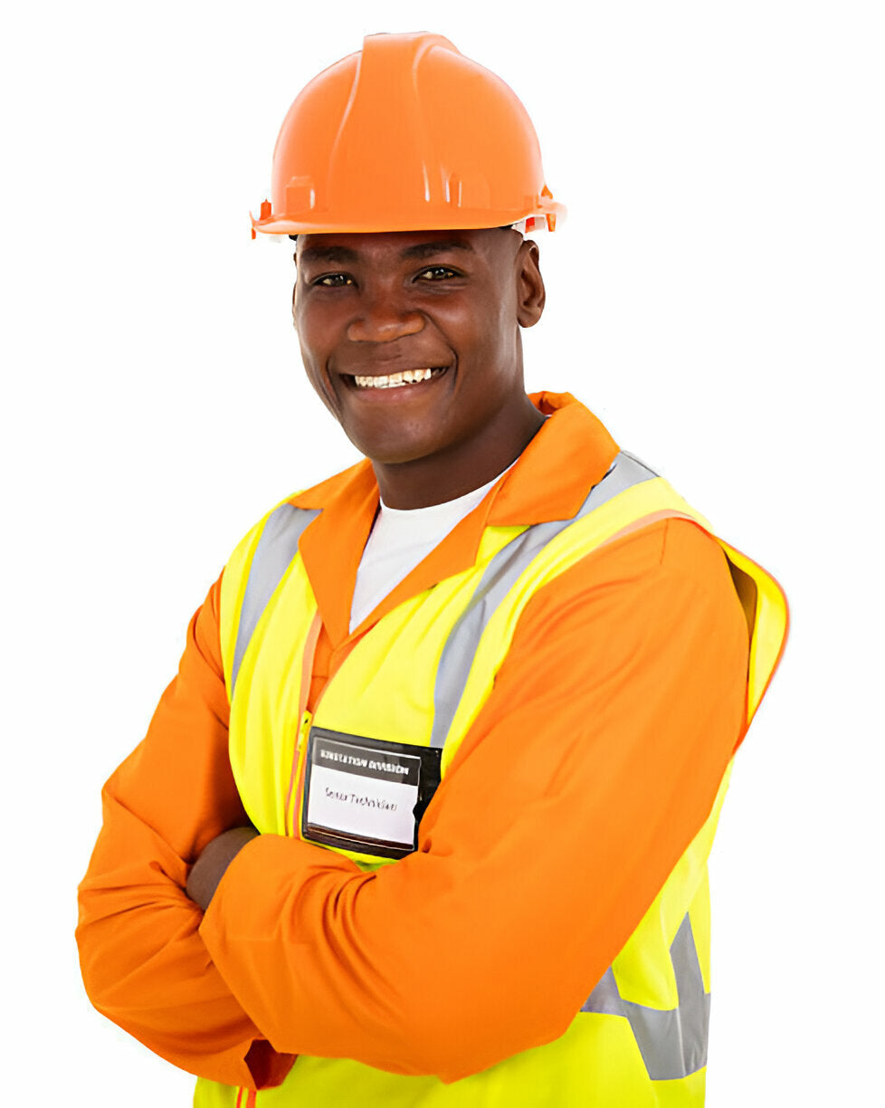 Stay Safe and Seen with the E066 Two Tone ANSI Long Sleeve Work Shirt – Built for Tough Jobs