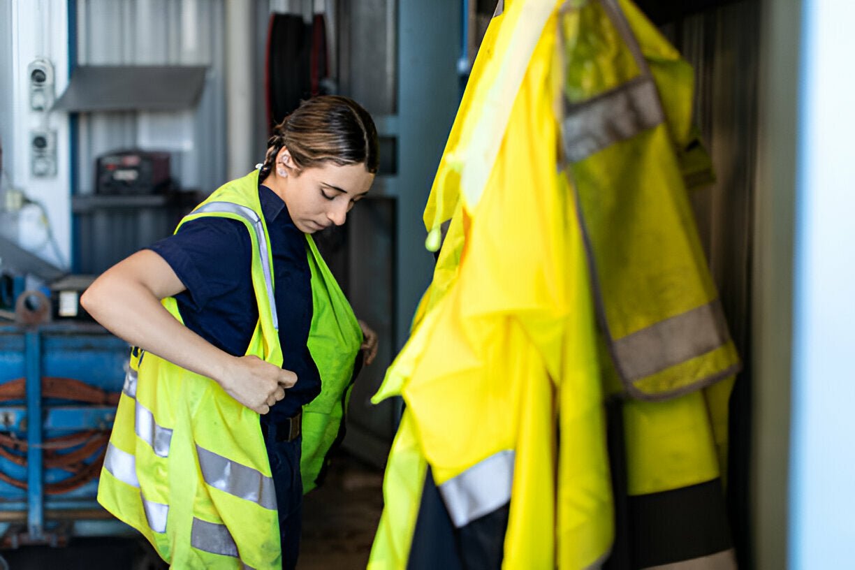 NFPA 2112 Woven Vest Yellow - UFR23: Ultimate Flame-Resistant Protection for High-Risk Jobs - Mann Supply