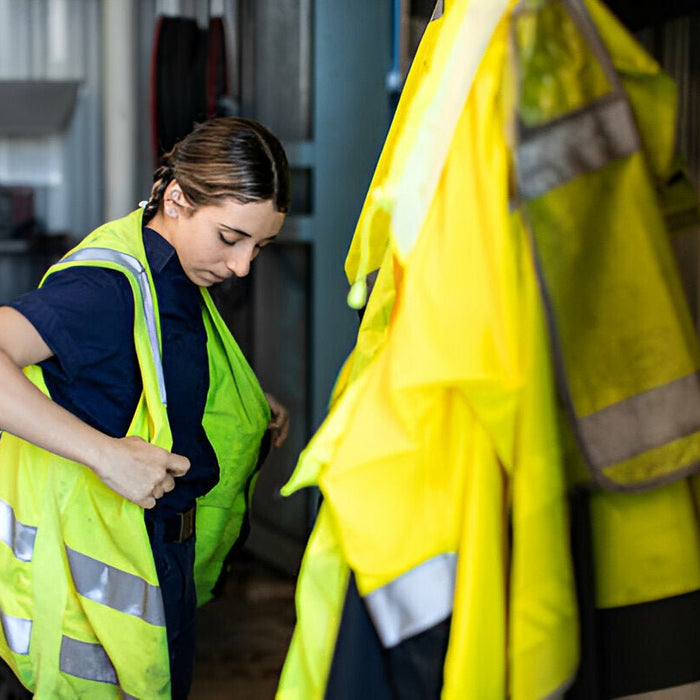 NFPA 2112 Woven Vest Yellow - UFR23: Ultimate Flame-Resistant Protection for High-Risk Jobs - Mann Supply