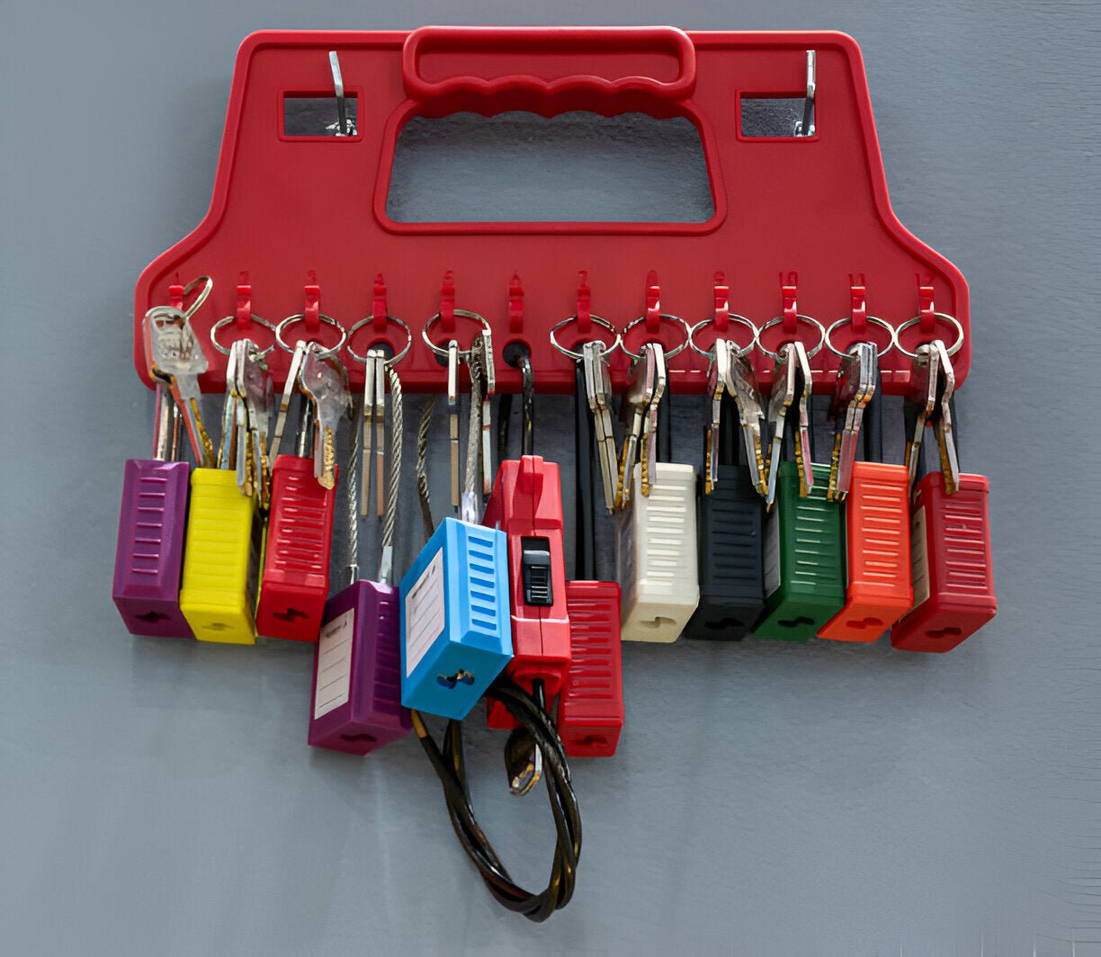 Protect Workers with the Durable Nylon Safety Lockout Padlock and Tag Kit for Ultimate Safety - Mann Supply