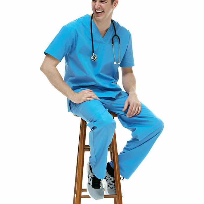 Revolutionize Your Workwear with Men's BioSmart 4oz Scrub Pant - Royal Blue - Style 7450 - Mann Supply