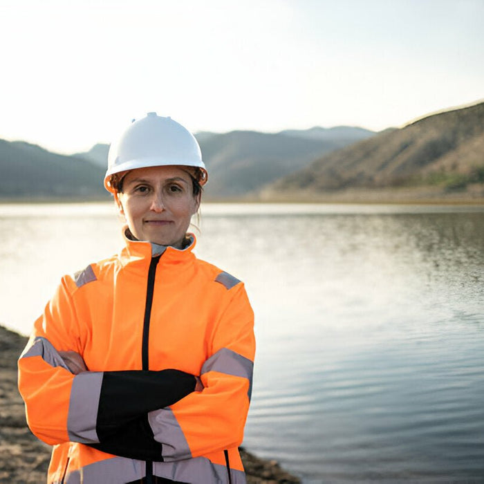 Stay Cool and Protected with the Hardhat Cooling Crown with Neck Shade - CV03 - Mann Supply