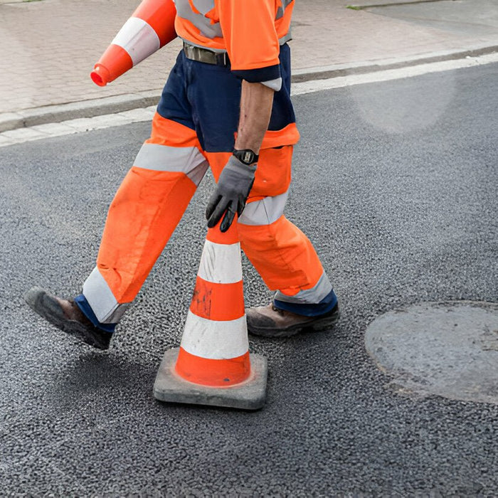 Stay Dry and Visible Anywhere with Hi-Vis Rain Pants - S587 - Mann Supply