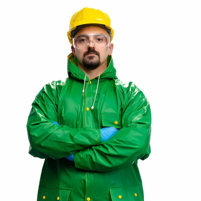 Stay Dry and Visible Anywhere with the Hi-Vis Rain Jacket - UH440's Waterproof Design - Mann Supply