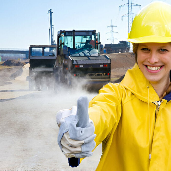 Stay Dry and Visible with the Hi-Vis Reversible Rain Coat 48" - UH447's Dual-Sided Design - Mann Supply