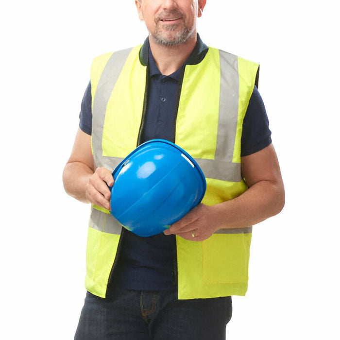 Stay Safe and Comfortable with the T180 PW3 Hi-Vis Short Sleeve Polo Shirt's Reflective Design - Mann Supply