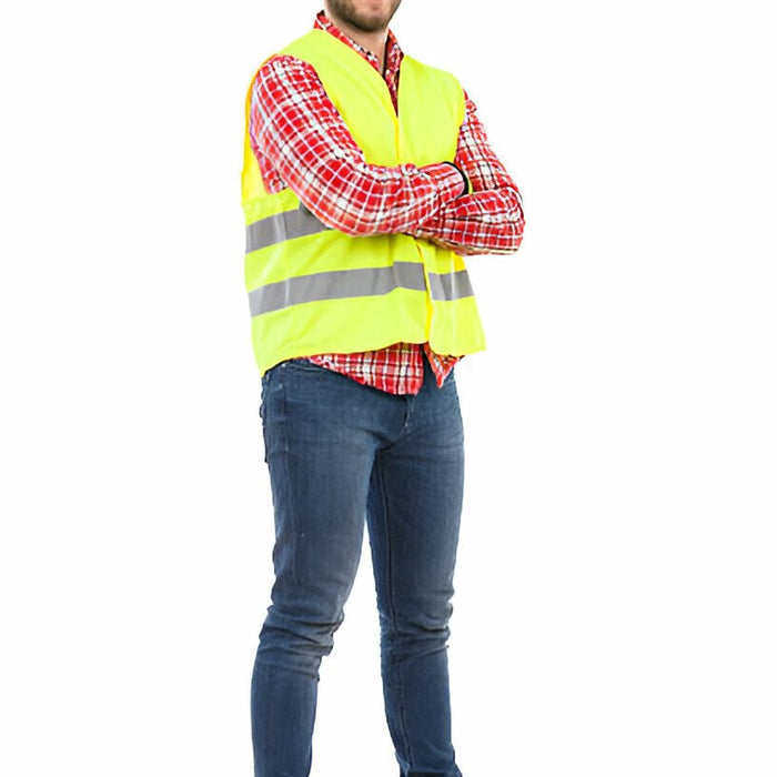 Stay Safe and Cool with the S397 Mesh Panel Class 3 T-Shirt's Breathable Design - Mann Supply