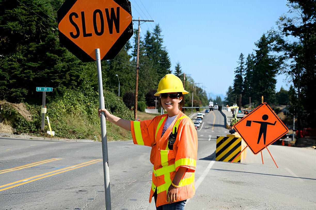 Stay Safe and Dry with Hi-Vis Two Tone Traffic Pants - S486 Waterproof Protection - Mann Supply