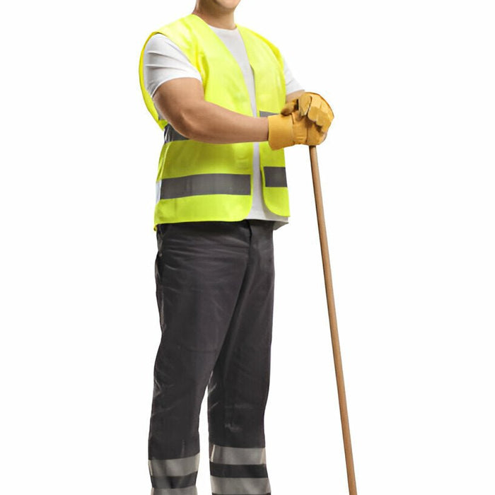 Stay Safe and Seen: Hi-Vis Two-Tone Pants - E049 with 360° Reflective Tape - Mann Supply
