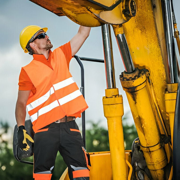Stay Safe and Stylish with the Two Tone Contrast Tape Hivis Hoodie (Class 3) - CA170 - Mann Supply