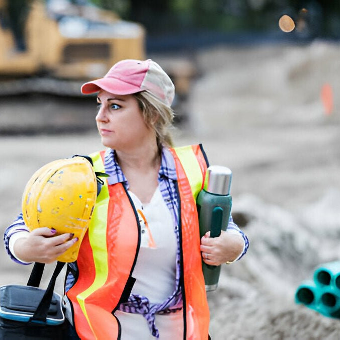 Stay Safe and Sustainable with the EC76 Eco Hi-Vis Vest Made from 100% Recycled Polyester - Mann Supply