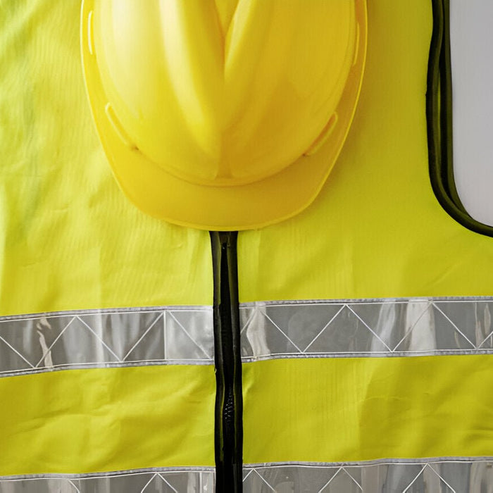 Stay Safe and Visible: Hi-Vis 5 Point Tear Away Vest With Zipper for Ultimate Protection - Mann Supply