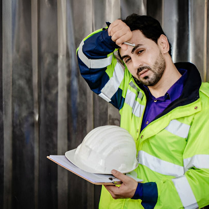 Stay Safe and Visible in Any Weather with the Hi-Vis Contrast Traffic Jacket - US466 - Mann Supply
