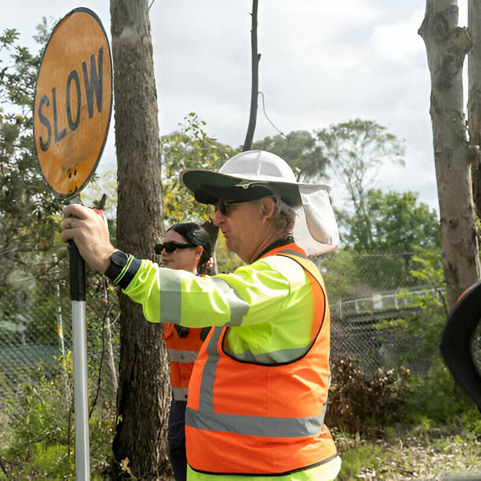 Stay Safe and Visible with the Hi-Vis Contrast Tape Traffic Jacket - US369 for Any Weather - Mann Supply