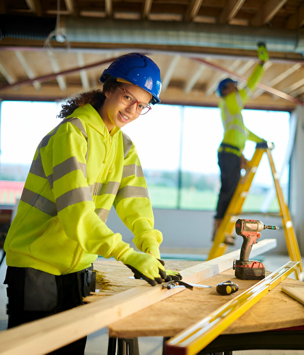 Stay Safe and Visible with the US375 Premium Surveyor Vest's High-Visibility Design - Mann Supply