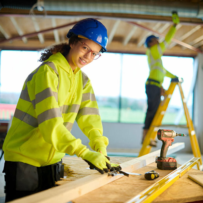 Stay Safe and Visible with the US375 Premium Surveyor Vest's High-Visibility Design - Mann Supply