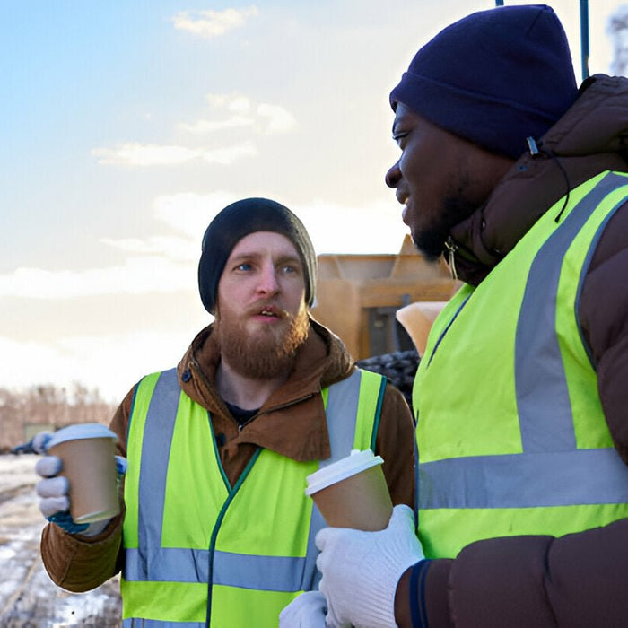 Stay Safe and Warm with the Ultimate Hi-Vis Fleece Hoodie for Work and Outdoors - Mann Supply