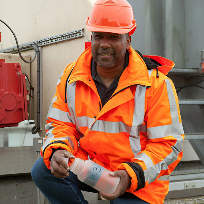 Stay Safe in Hazardous Jobs with the FR Antistatic Crew Neck - FR33's Flame-Resistant Design - Mann Supply