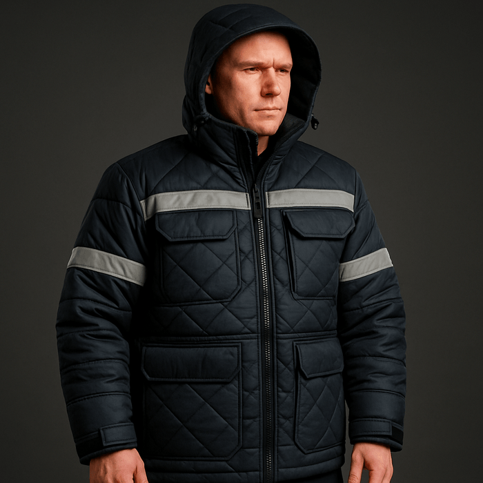 Stay Warm and Dry Anywhere with the Bolt Quilted Polyester Parka's Water-Resistant Design - Mann Supply