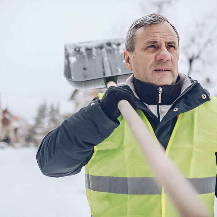 Stay Warm and Visible with the Ultrasoft® Quilted Freezer Jacket - Hi Vis Orange - Style 417 - Mann Supply