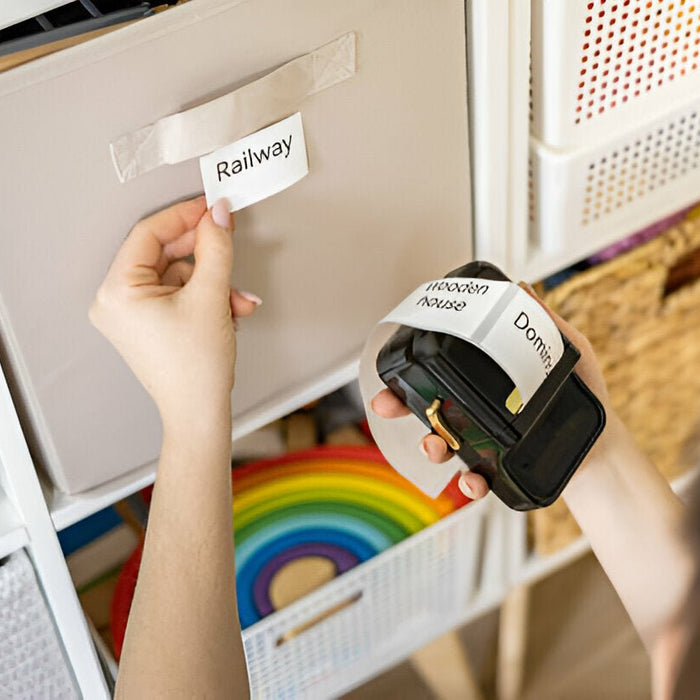 Transform Your Labeling Game with the M410 Handheld Label Printer with Accessories Kit - Mann Supply