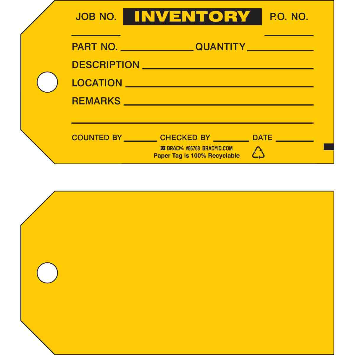 Inventory Tags-Safety Supplies Online