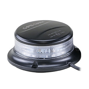 Opti-Luxx 2500 Series 1.9″ High x 3.5″ Lens Diameter (Base Diameter = 4.4″) Clear/Blue Low Profile Beacon (Magnet Mount, Cigarette Lighter Plug)