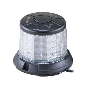 Opti-Luxx 2600 Series 3.5" H x 3.5" D (Base Diameter = 4.3") Clear Lens / Green LED High Profile Beacon (Magnet Mount, Cigarette Lighter Plug)