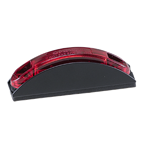Opti-Luxx 120 Series 4" Red & Oval Amber Marker with Guard (Screw Mount, 2-Wire Connection)