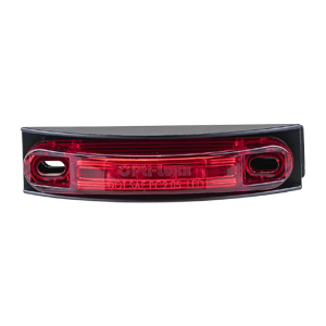 Opti-Luxx 120 Series 4" Red & Oval Amber Marker with Guard (Screw Mount, 2-Wire Connection)