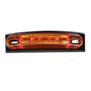Opti-Luxx 120 Series 4" Red & Oval Amber Marker with Guard (Screw Mount, 2-Wire Connection)