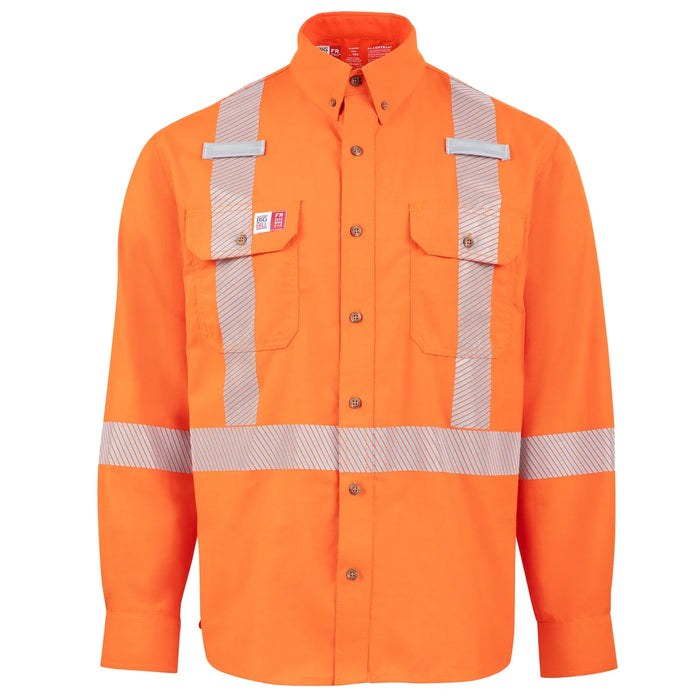 Big Bill FR PRO® Plus Ventilated Flashtrap® Shirt with Reflective Tape - Orange
