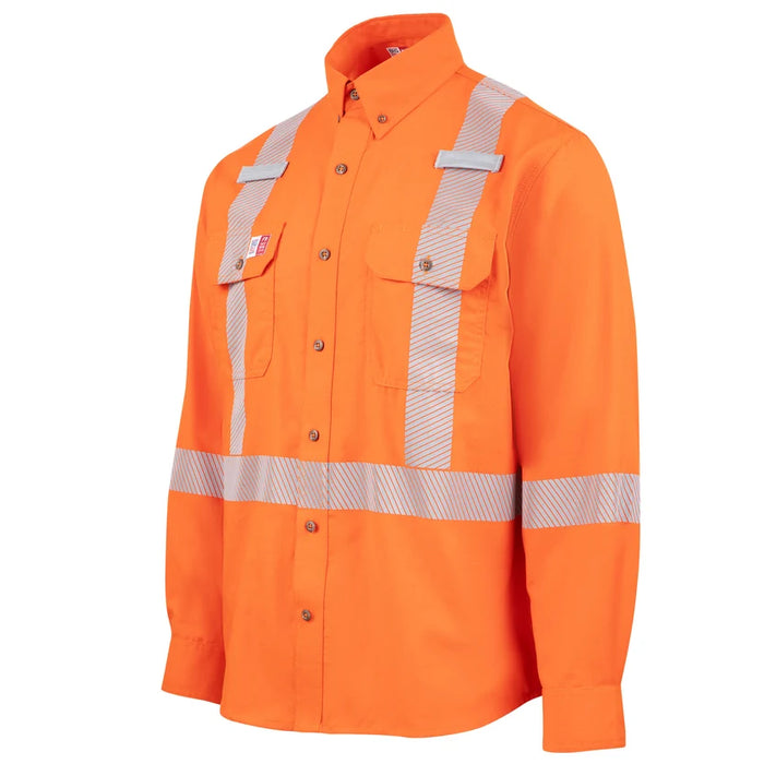 Big Bill FR PRO® Plus Ventilated Flashtrap® Shirt with Reflective Tape - Orange