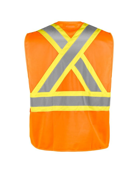 Terra Hi-Vis Safety Vest with Zipper