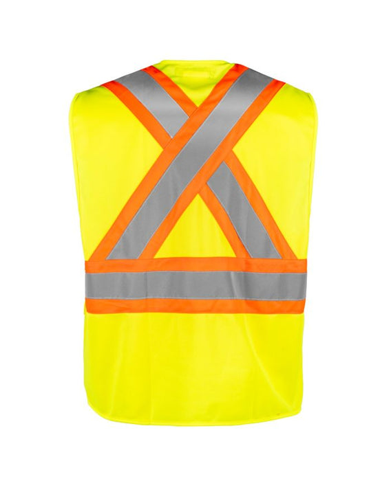 Terra Hi-Vis Safety Vest with Zipper