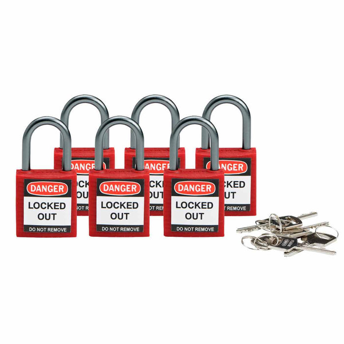 Compact Nylon Lockout Padlocks