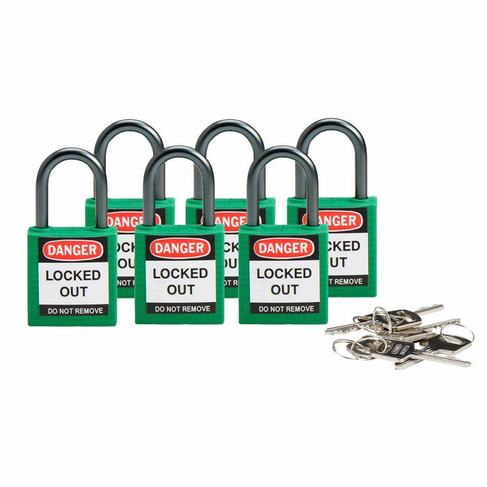 Compact Nylon Lockout Padlocks-Nylon Padlocks-Brady-[Safety Supply]-Mann Supply