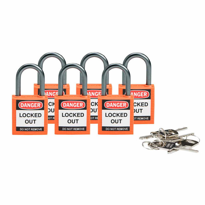 Compact Nylon Lockout Padlocks-Nylon Padlocks-Brady-[Safety Supply]-Mann Supply