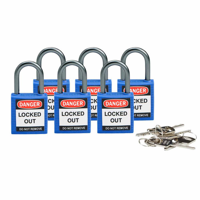 Compact Nylon Lockout Padlocks