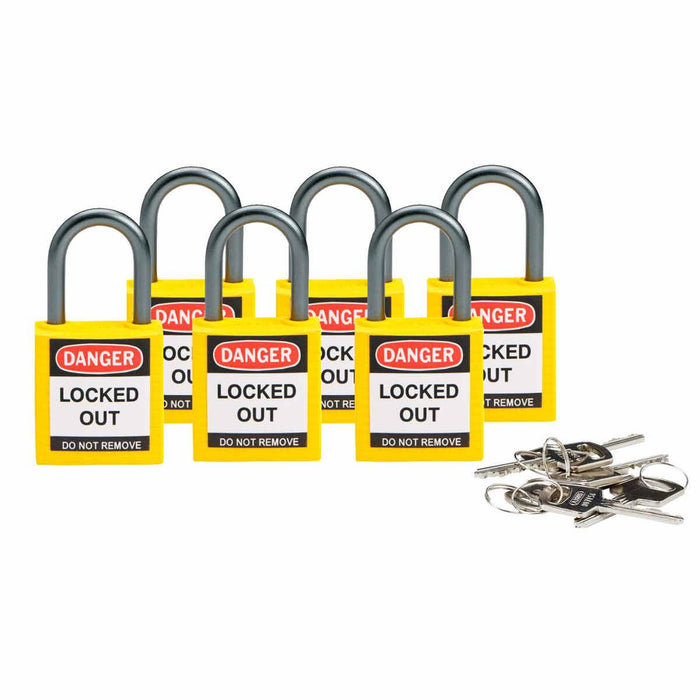 Compact Nylon Lockout Padlocks-Nylon Padlocks-Brady-[Safety Supply]-Mann Supply