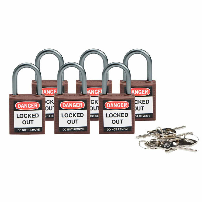 Compact Nylon Lockout Padlocks