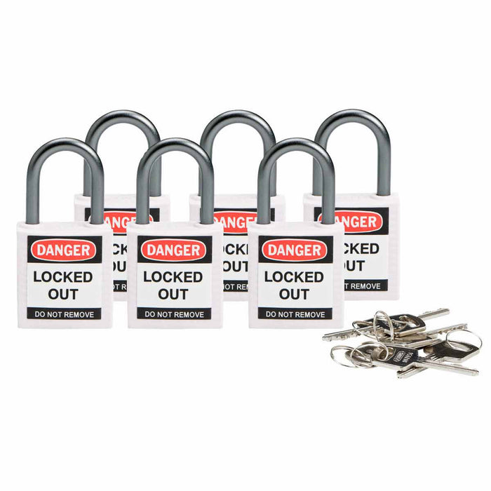 Compact Nylon Lockout Padlocks-Nylon Padlocks-Brady-[Safety Supply]-Mann Supply