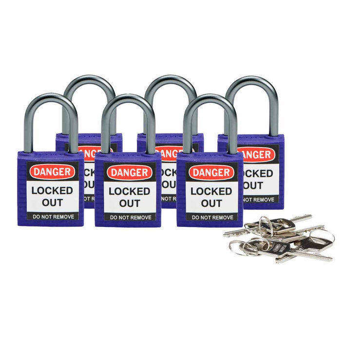 Compact Nylon Lockout Padlocks