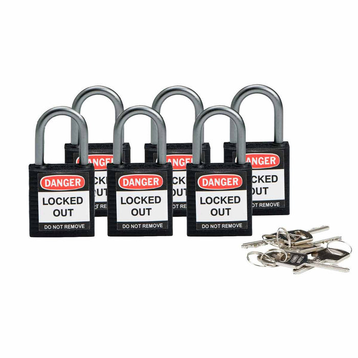 Compact Nylon Lockout Padlocks