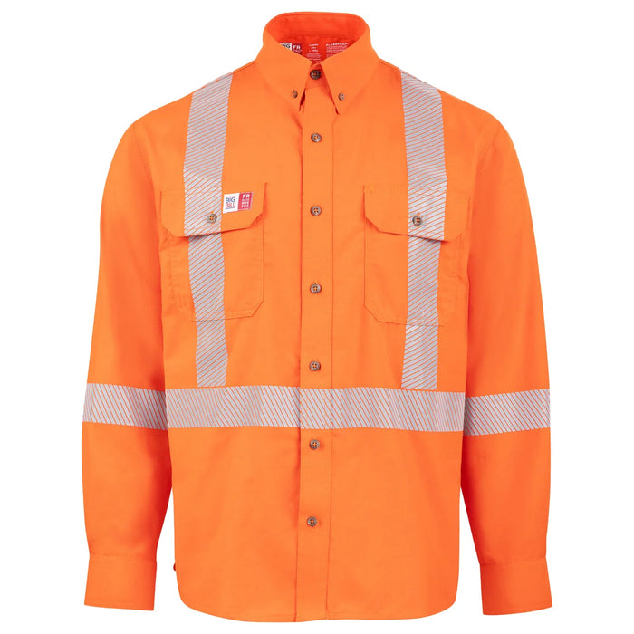 Big Bill FR PRO® Plus Ultralight High-Visibility Button-Down Shirt - Orange