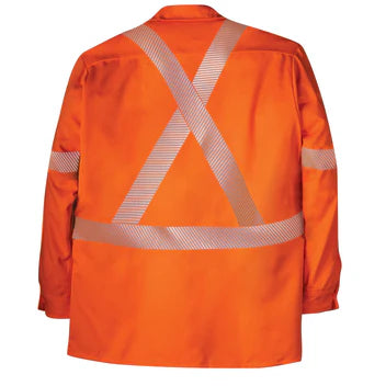 Big Bill High Visibility FR Button Down Dress Shirt - Orange