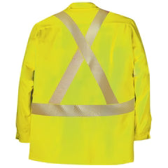 Big Bill High Visibility FR Button Down Dress Shirt - Yellow