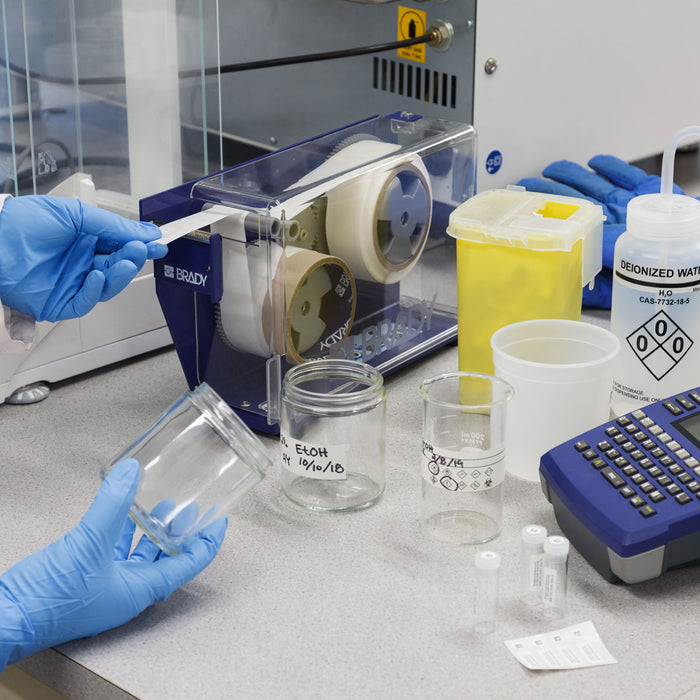 Continuous Material Dispenser with Liner Remover and Water Dissolvable Labels Kit