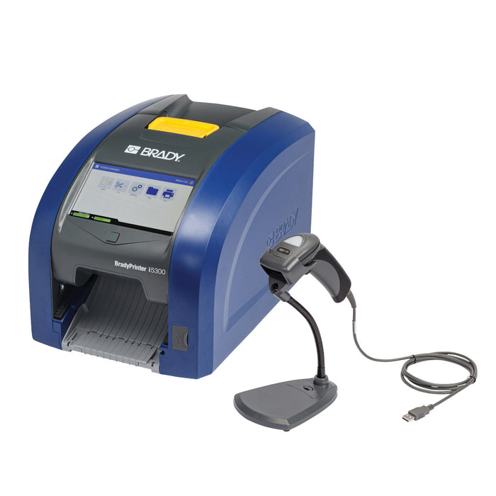BradyPrinter i5300 with CR1500 Barcode Scanner and Software Kit